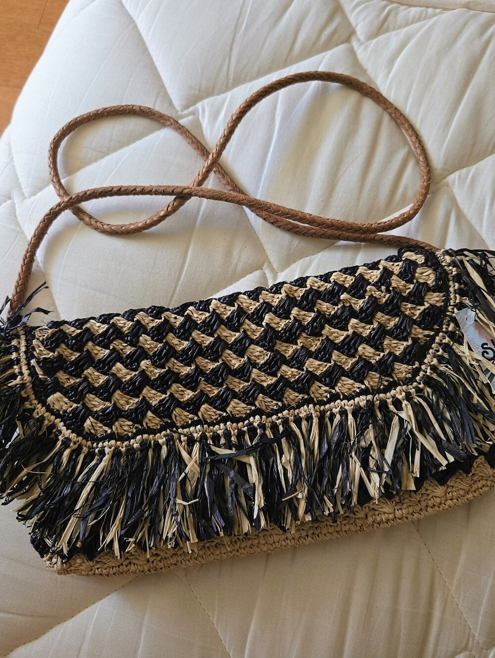 Shebobo Fringe Steaw Crossbody Leather Shoulder Handmade Clutch Bag
